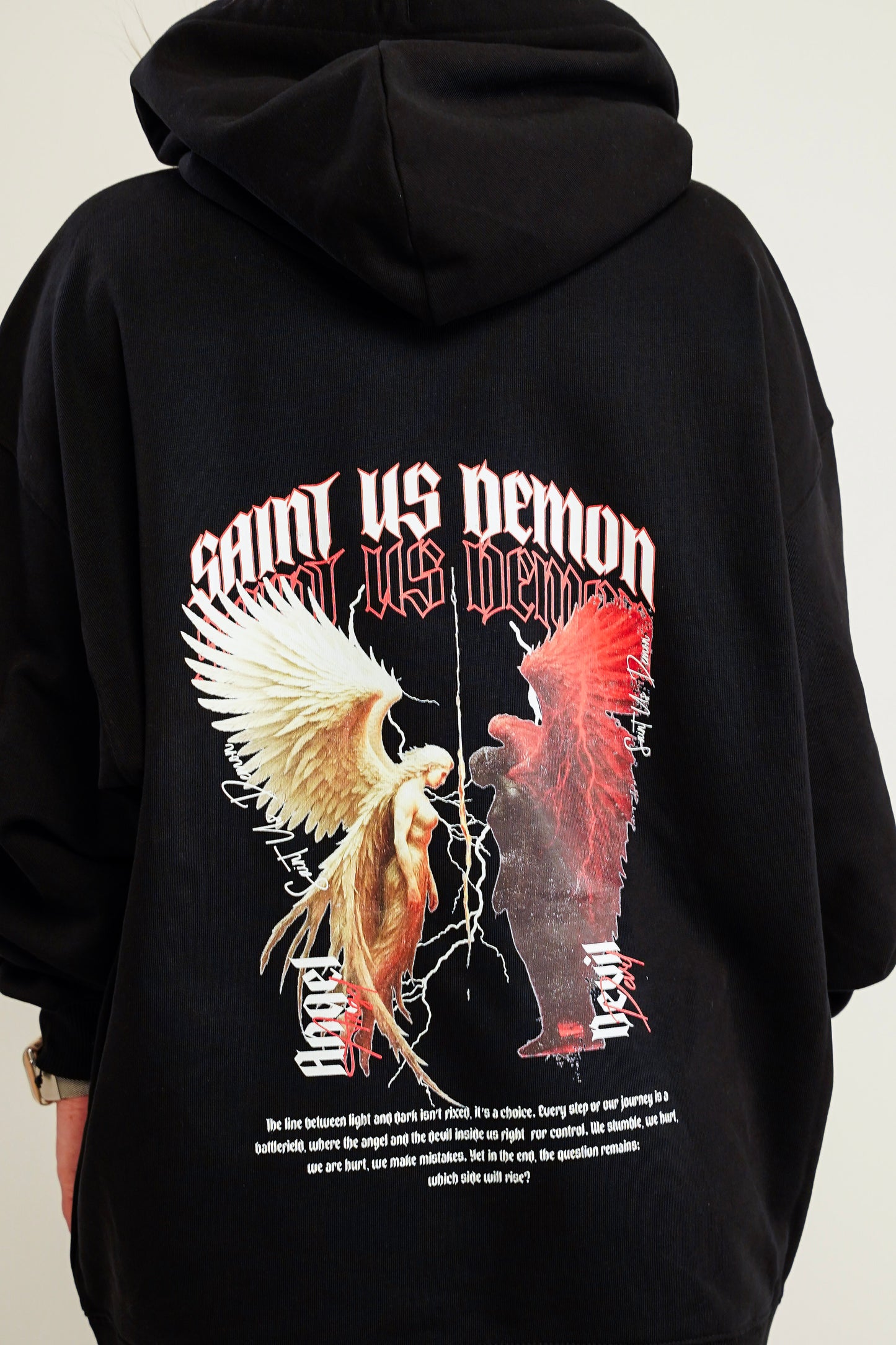 SAINT VS DEMON | Oversized Hoodie