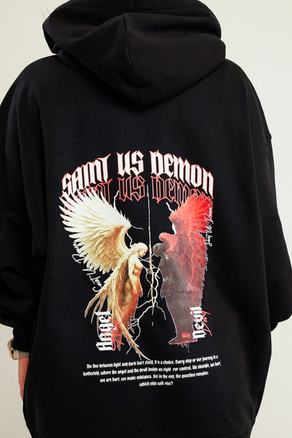 SAINT VS DEMON | Oversized Hoodie