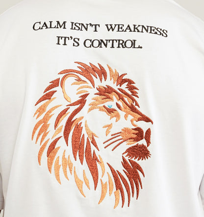 Lion's Control | Embroidered Oversize T-Shirt