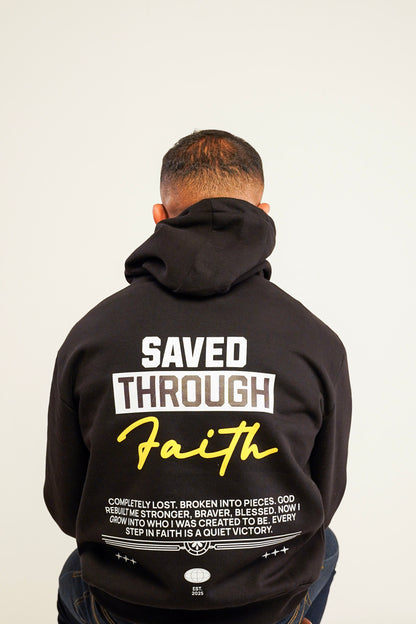 SAVED THROUGH FAITH | Oversized Hoodie