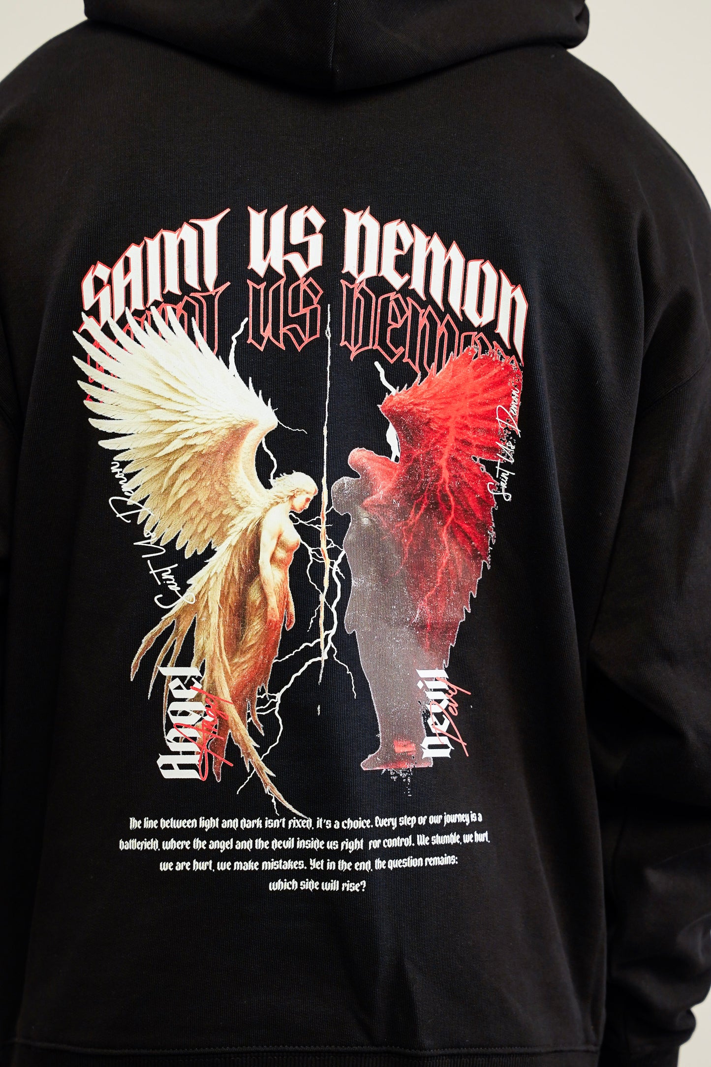 SAINT VS DEMON | Oversized Hoodie
