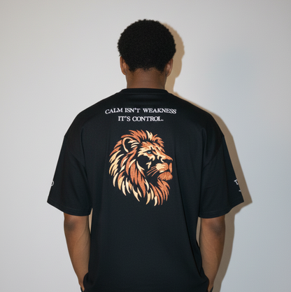 Lion's Control | Embroidered Oversize T-Shirt